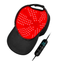 Rubelle Cap, casquette de luminothérapie 180 LED avec télécommande